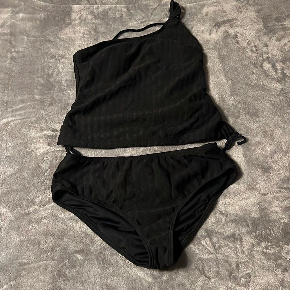 Cupshe One Shoulder Tankini